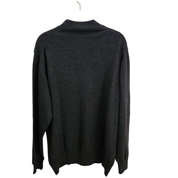 Metropolitan View 100% Italian Wool Textured Mock Neck Sweater Size L - Picture 2 of 6